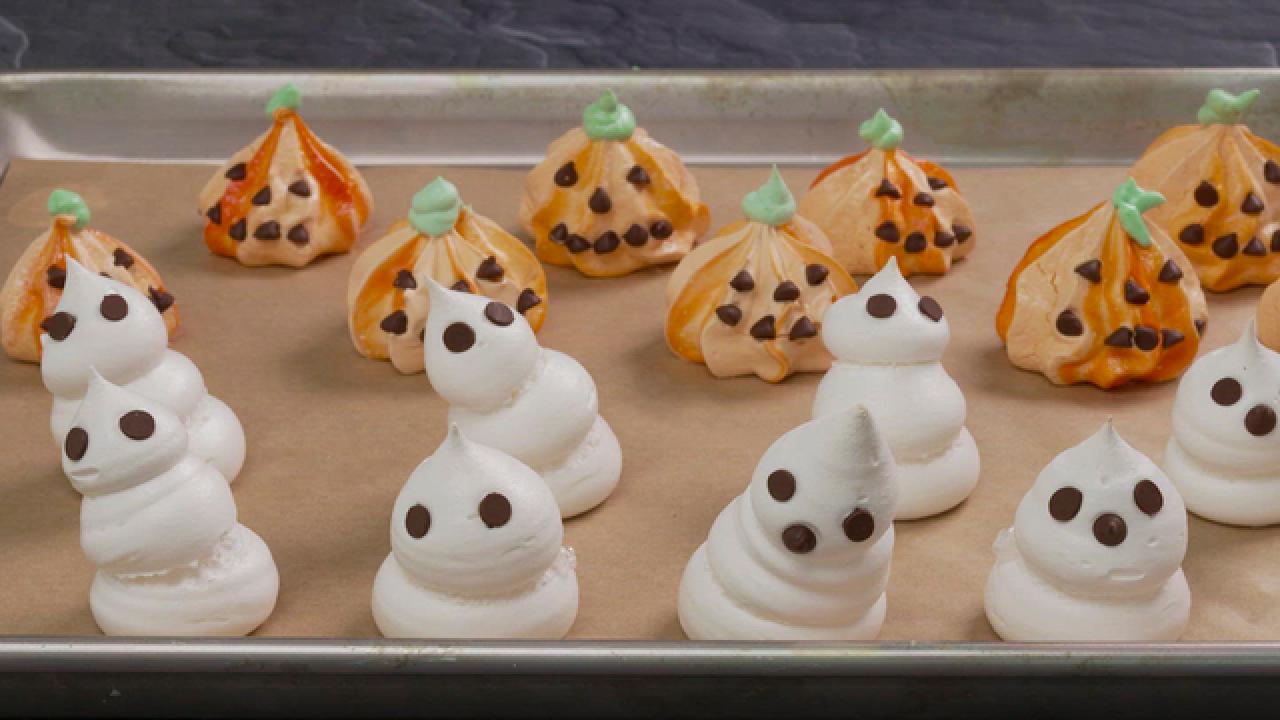 Meringue Ghosts and Pumpkins