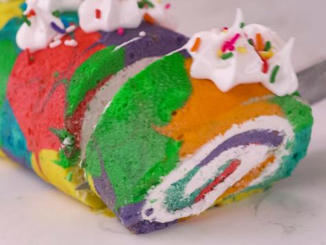 Tie Dye Cake Roll