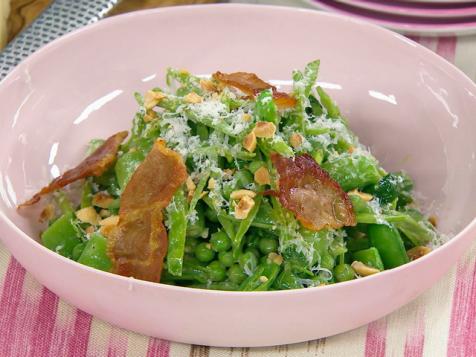 Spring Pea Salad with Jamon and Mustard Vinaigrette