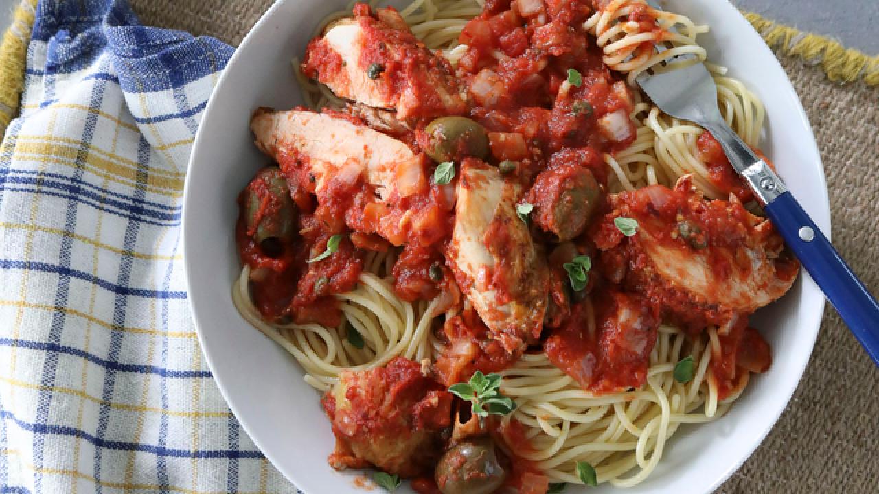 Chicken Puttanesca Pasta