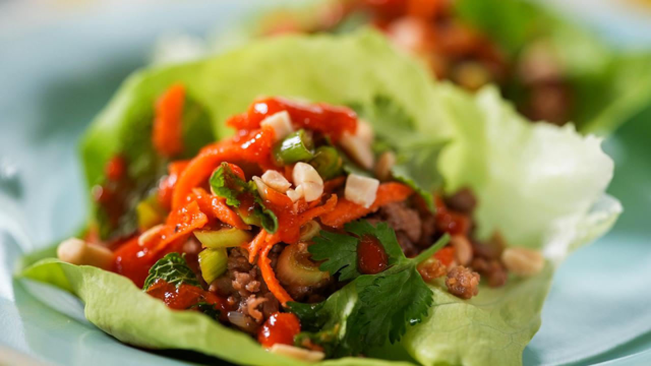 Spicy Pork Lettuce Wraps