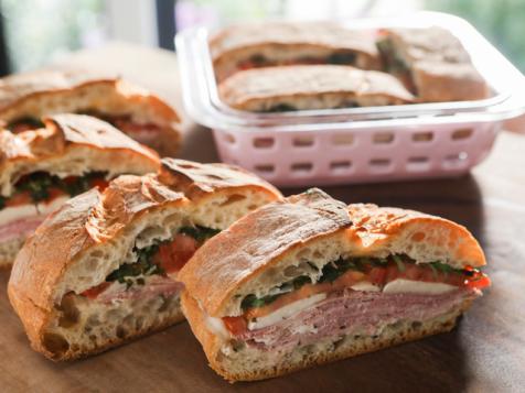 Make-Ahead Ham Caprese Picnic Sandwich