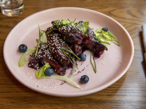 Blueberry BBQ Chicken Wings at Lenoir