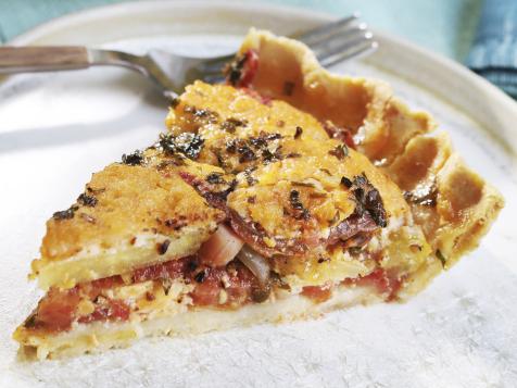 Tomato Pie with Cornmeal Crust