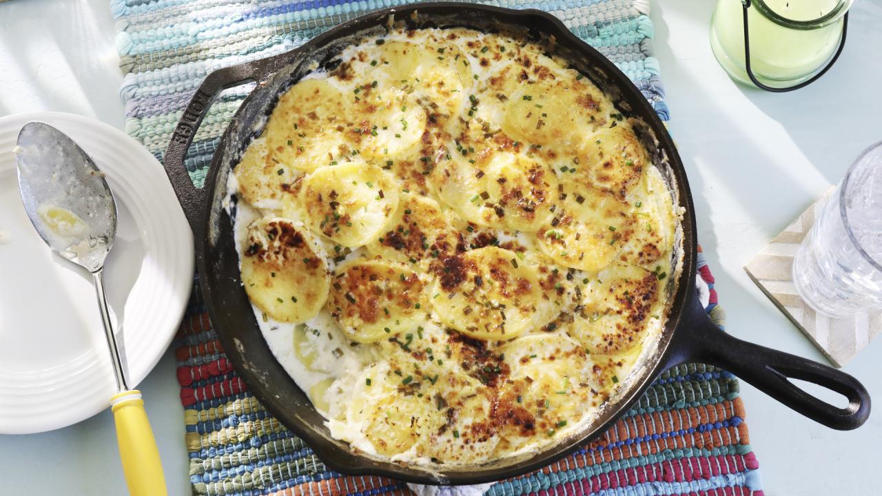Cheesy Skillet Potatoes