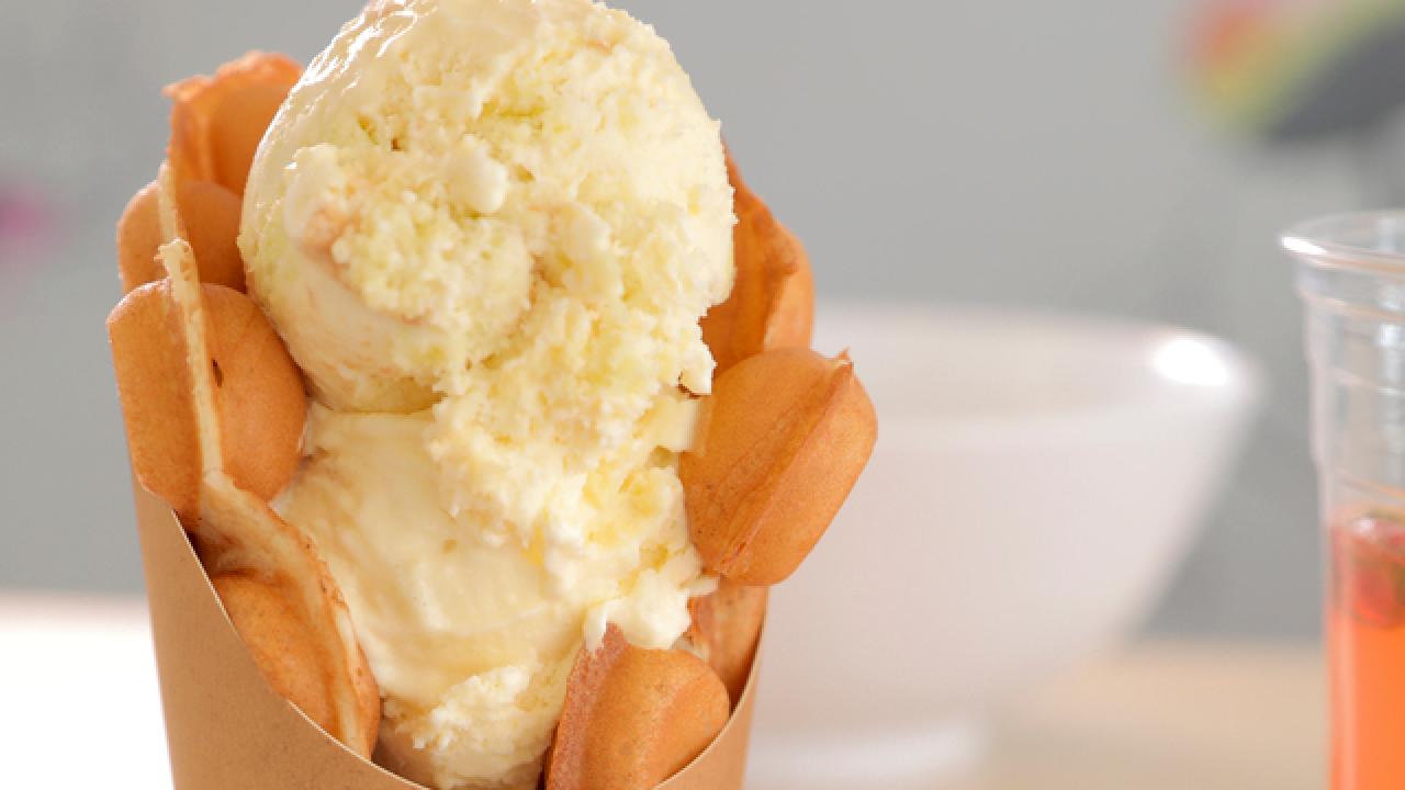 Coconut Pandan Chiffon Ice Cream