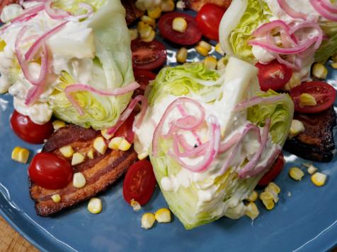 Barbecue Bacon Wedge Salad with Grilled Corn