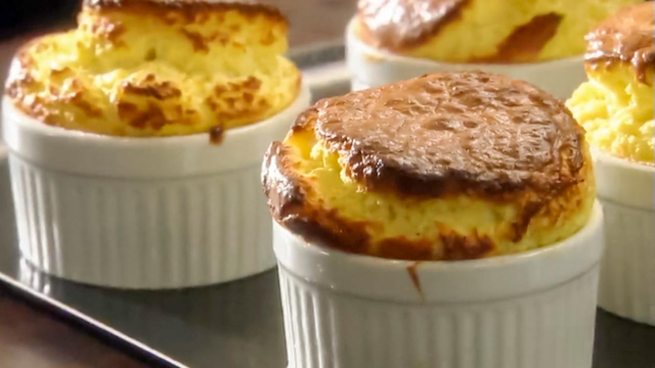Blue Cheese Souffle with Fresh Figs and Honey