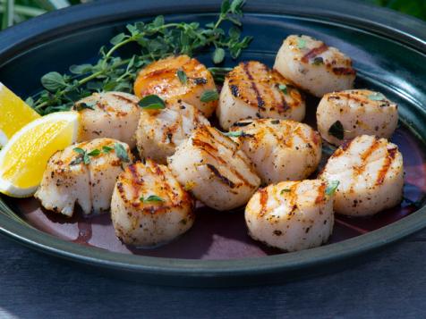 Quick Marinated Grilled Scallops