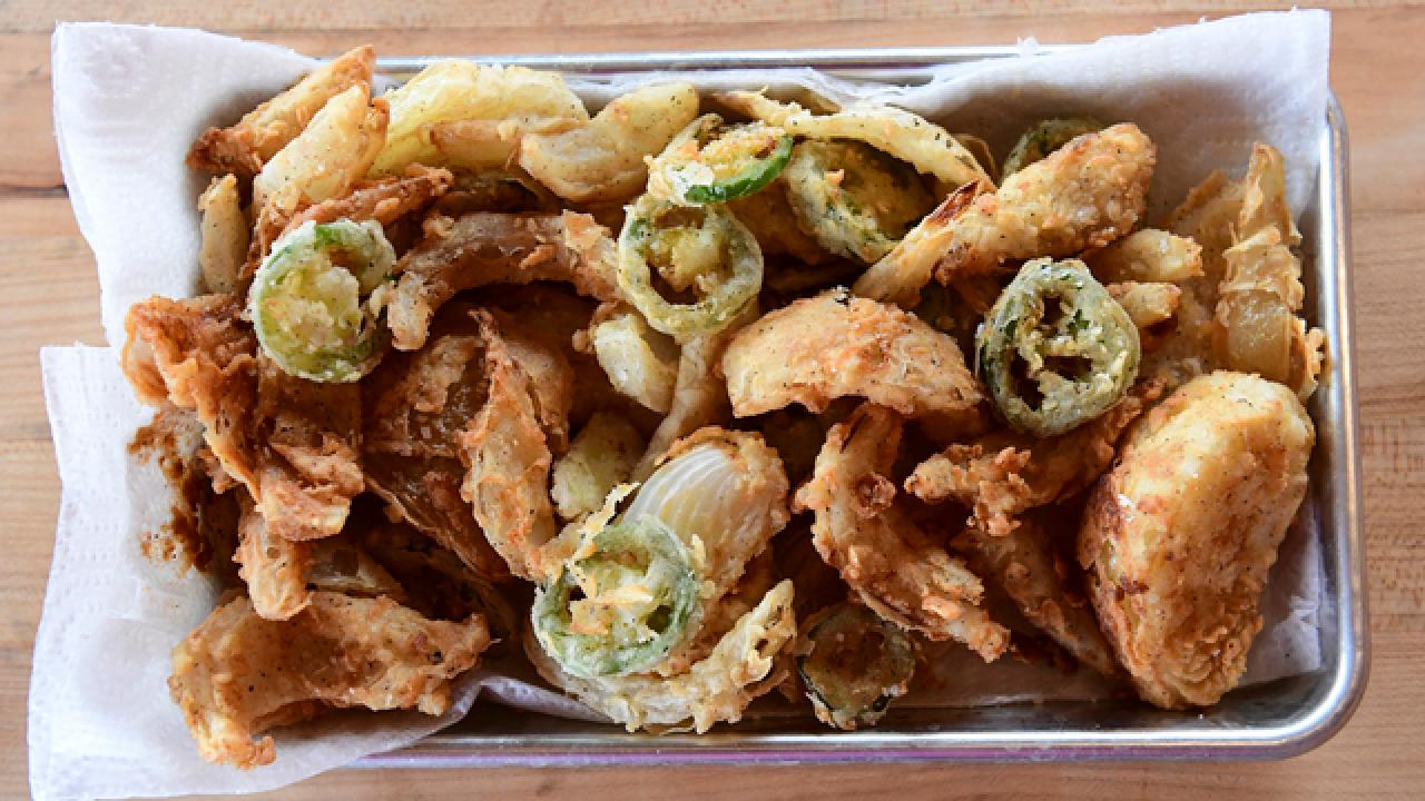 Crispy Jalapeno and Onion Petals