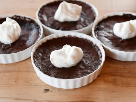 Dark Chocolate Brownie Puddings
