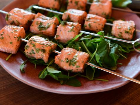 Citrus Salmon Skewers
