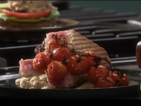 Grilled Tuna with White Bean Puree
