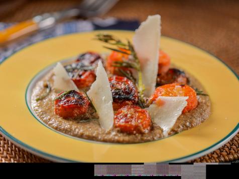 Roasted Carrots with Caramelized Walnut Crema and Pecorino