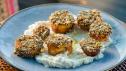 Maple Roasted Sweet Potatoes with Yogurt and Horseradish