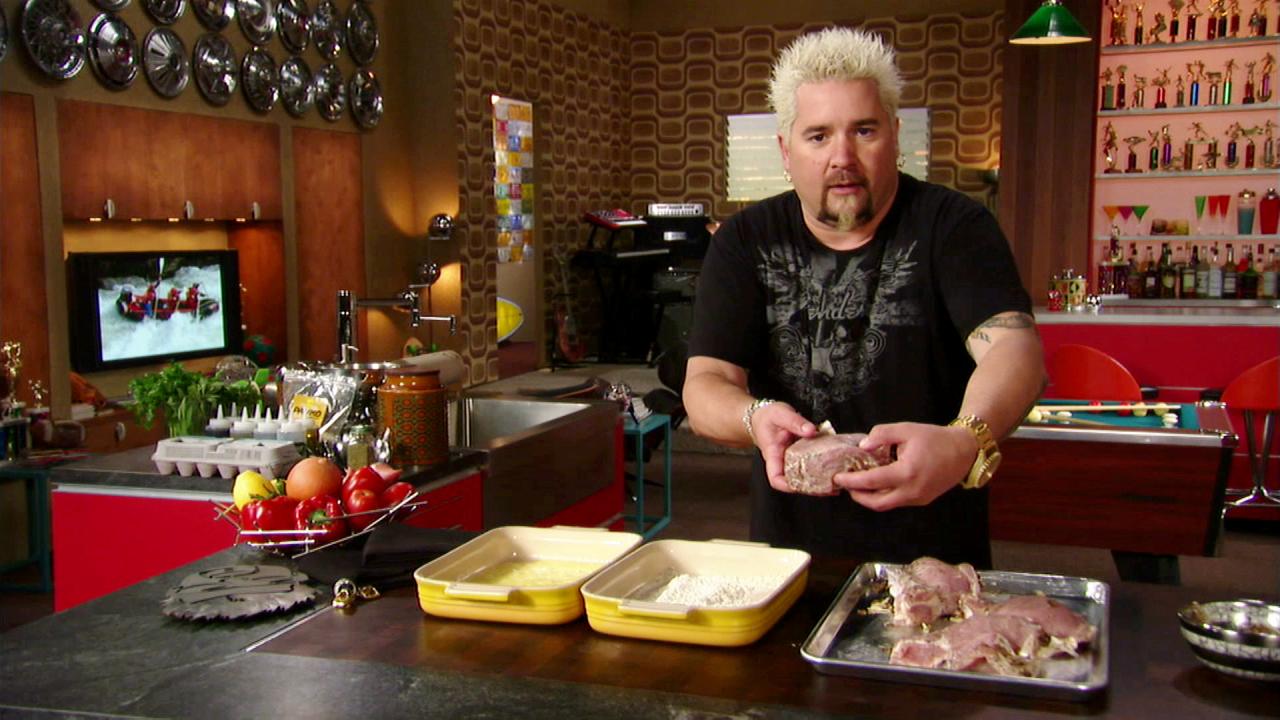 Guy's Stuffed Pork Chops