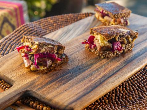 Mini Cuban Reubens with Pulled Pork and Orange Mayo