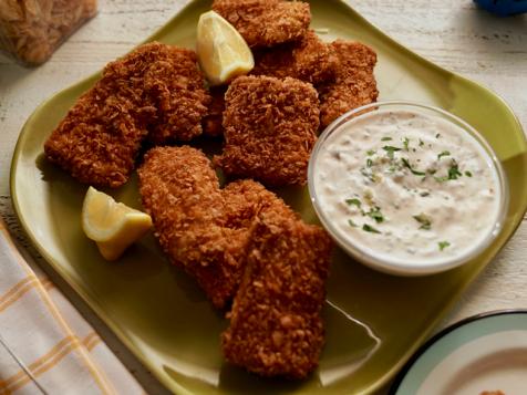 Cornflake-Crusted Fried Fish with Tartar Sauce