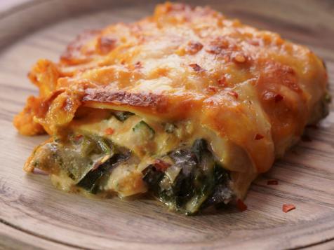 Bacon and Greens Pumpkin Lasagna