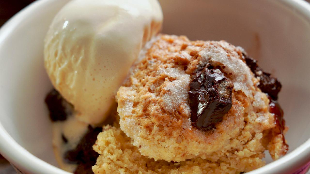 Chocolate Chunk Cherry Cobbler