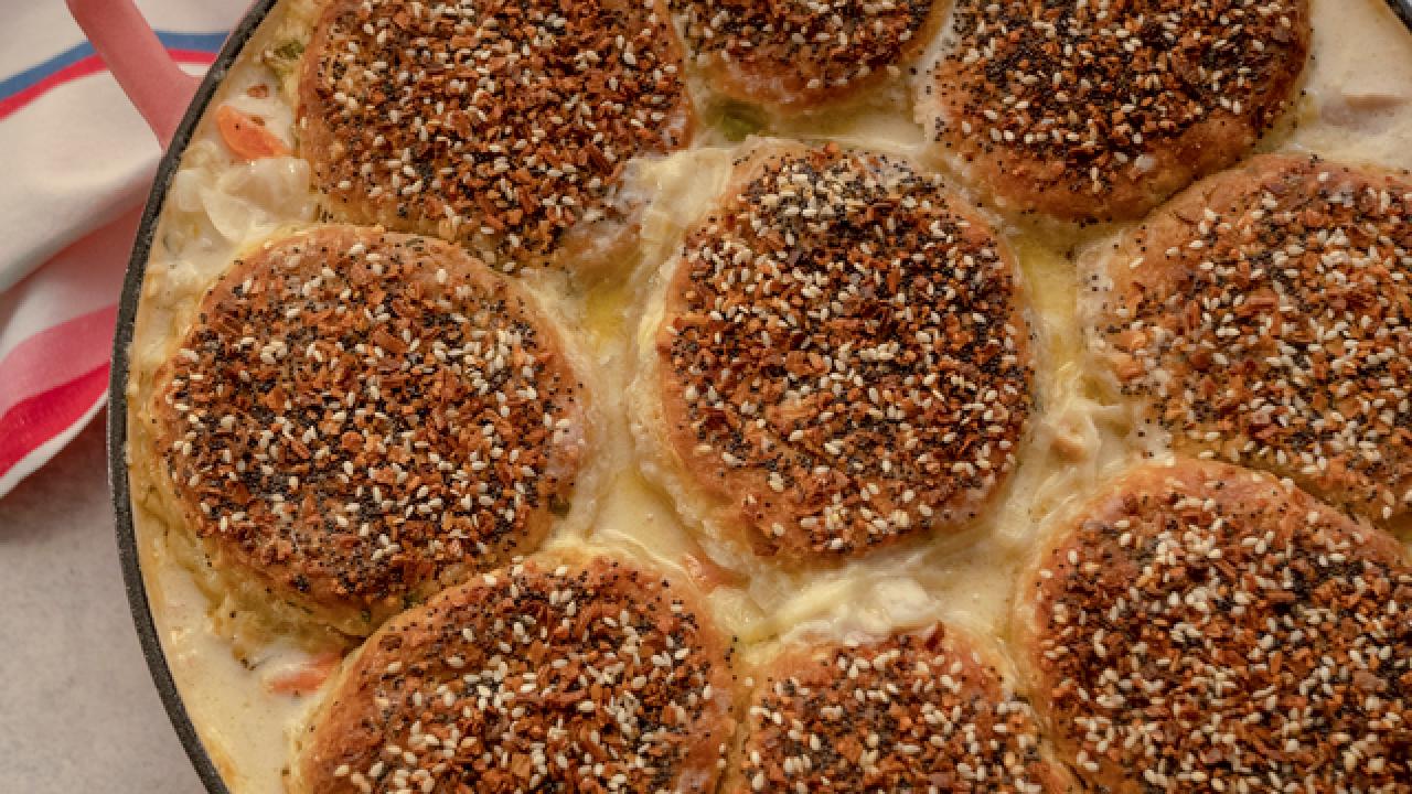Everything Bagel Chicken and Biscuits