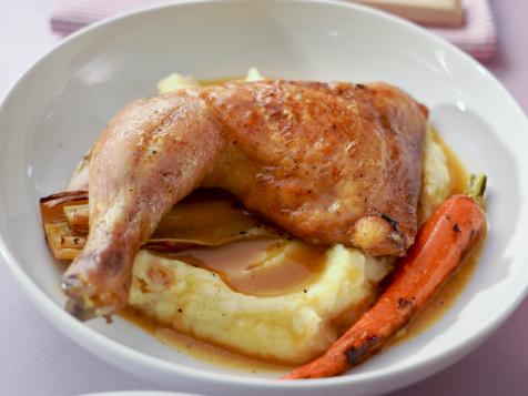 Crispy Roasted Chicken with Carrots and Potatoes