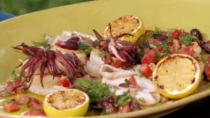 Charcoal Grilled Shrimp and Calamari