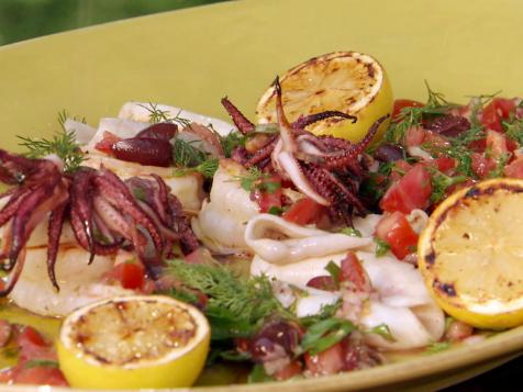 Charcoal Grilled Shrimp and Calamari