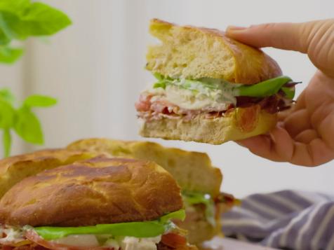 Pancetta, Lettuce and Tomato (PLT) with Burrata