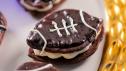 Dark Chocolate Cayenne Football Whoopie Pies