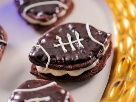 Dark Chocolate Cayenne Football Whoopie Pies