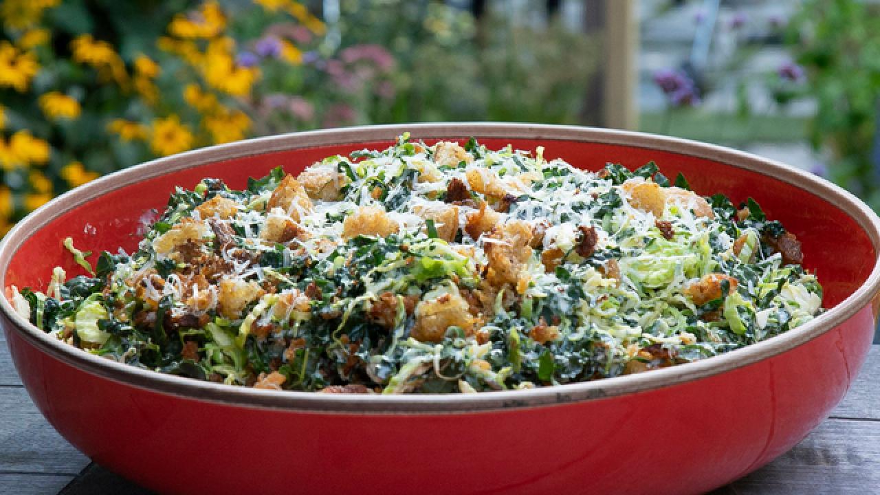 Brussels Sprout and Kale Salad