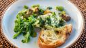 Baby Artichokes, Favas and Arugula with Crescenza Cheese