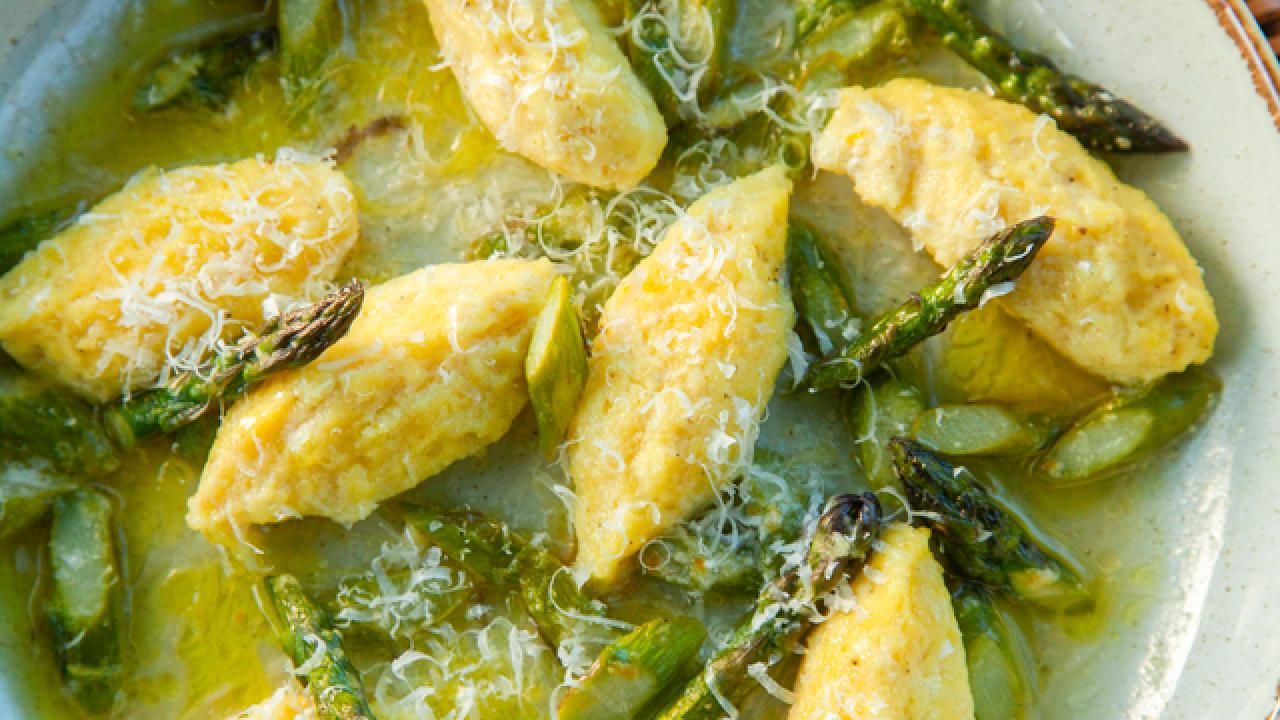 Ricotta Gnocchi with Delta Asparagus and Meyer Lemon