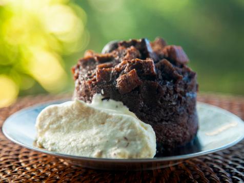 Chocolate Cherry Bread Pudding