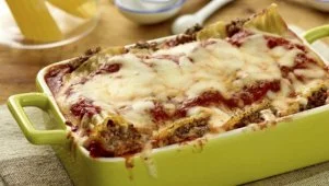 Beef and Cheese Manicotti