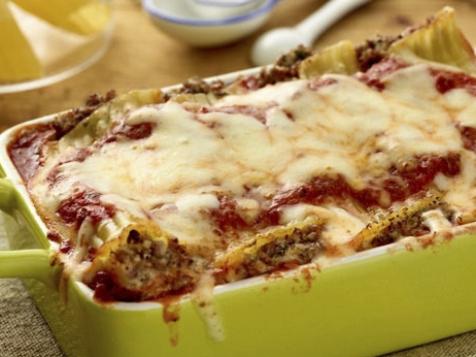 Beef and Cheese Manicotti