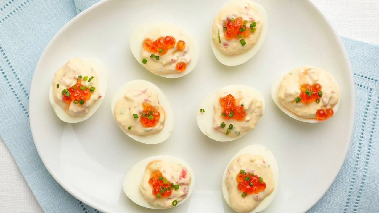 Smoked Salmon Deviled Eggs