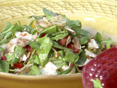 Grilled Bread Salad with Peppers and Tomatoes