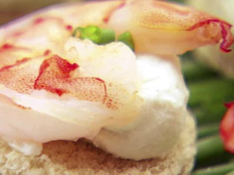 Shrimp and Horseradish Canapes