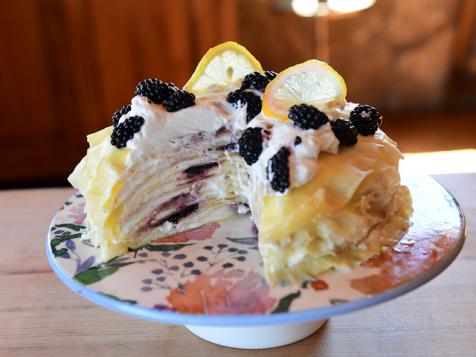 Blackberry Crepe Cake