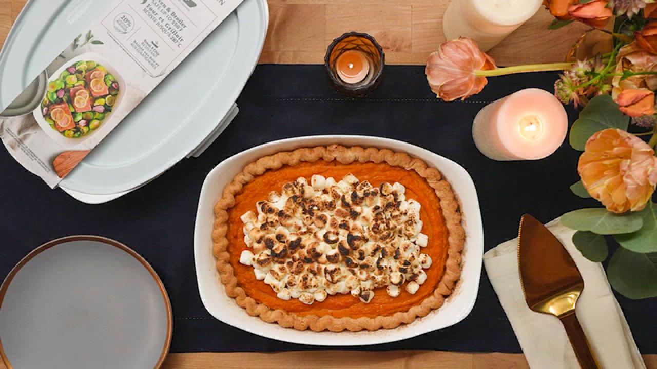 Sweet Potato Pie with Marshmallows