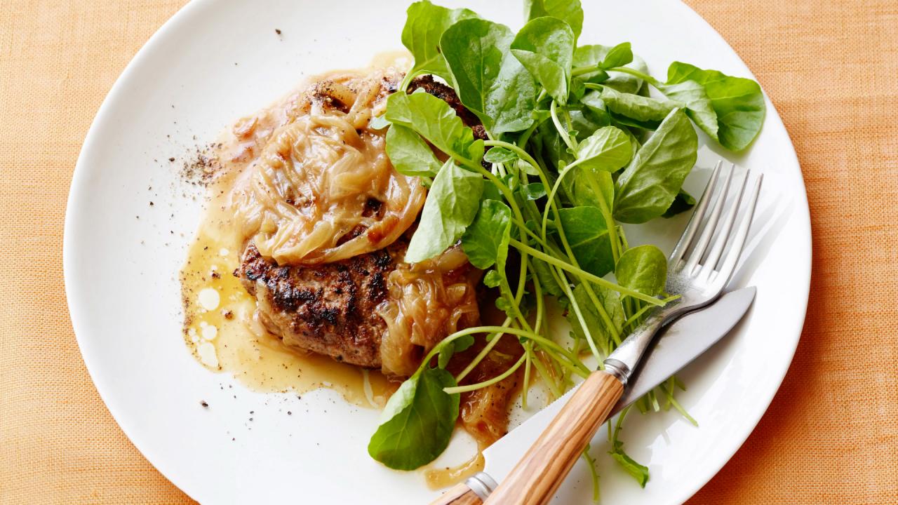 Salisbury Steak in Onion Gravy