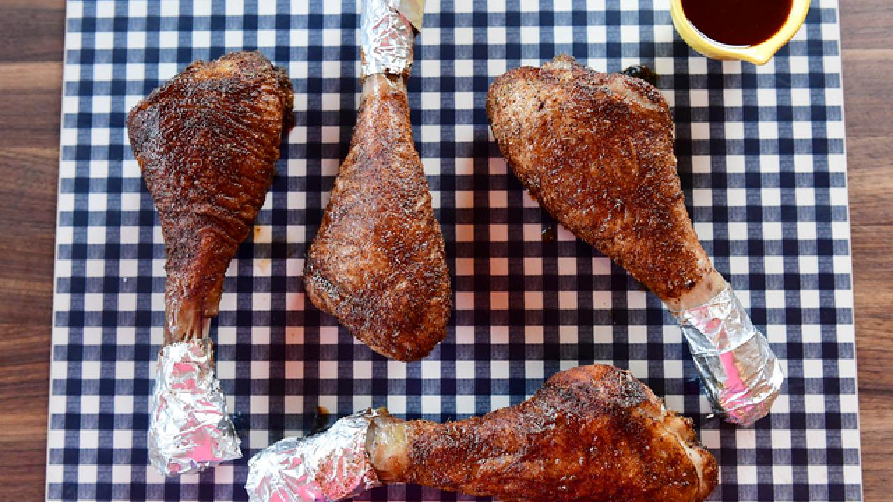 County Fair Turkey Legs with Sweet and Spicy BBQ Sauce