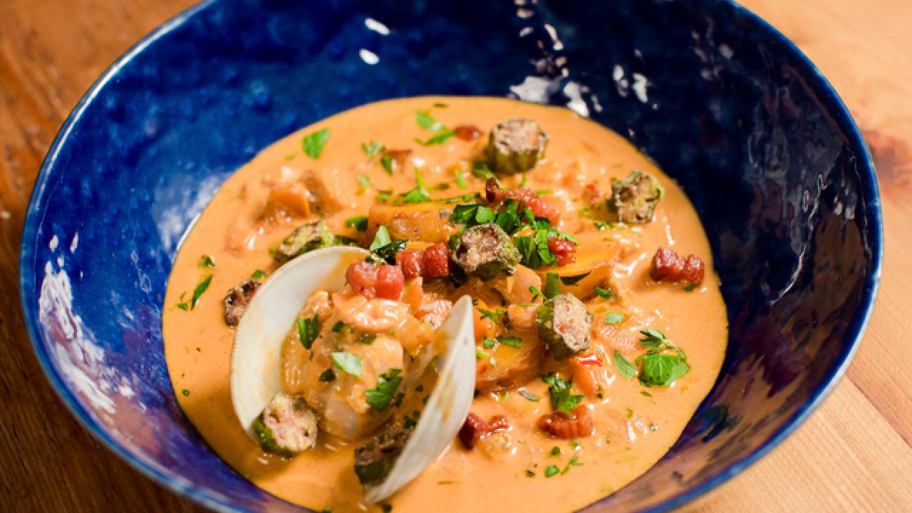New England Clam Chowder Kissed by Manhattan
