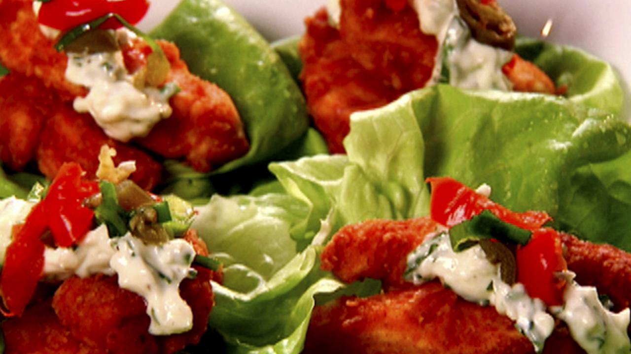 Buffalo Chicken Lettuce Wraps