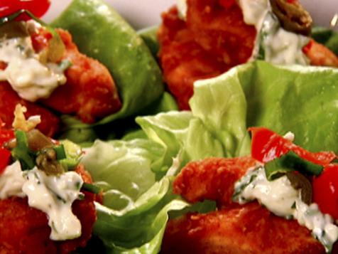 Buffalo Chicken Lettuce Wraps