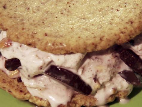 Almond Cookie Ice Cream Sandwiches