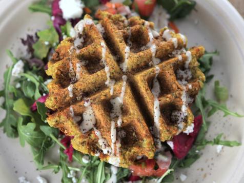 Falafel Waffle at King Tut's