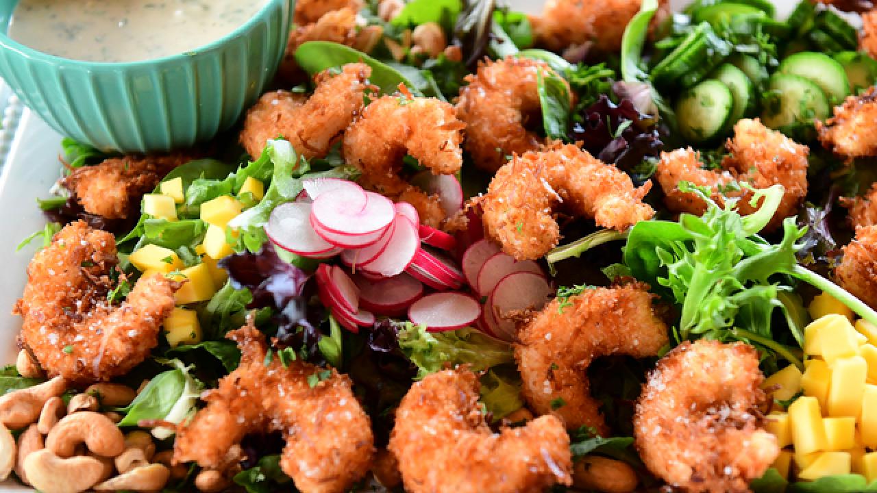 Coconut Shrimp Salad